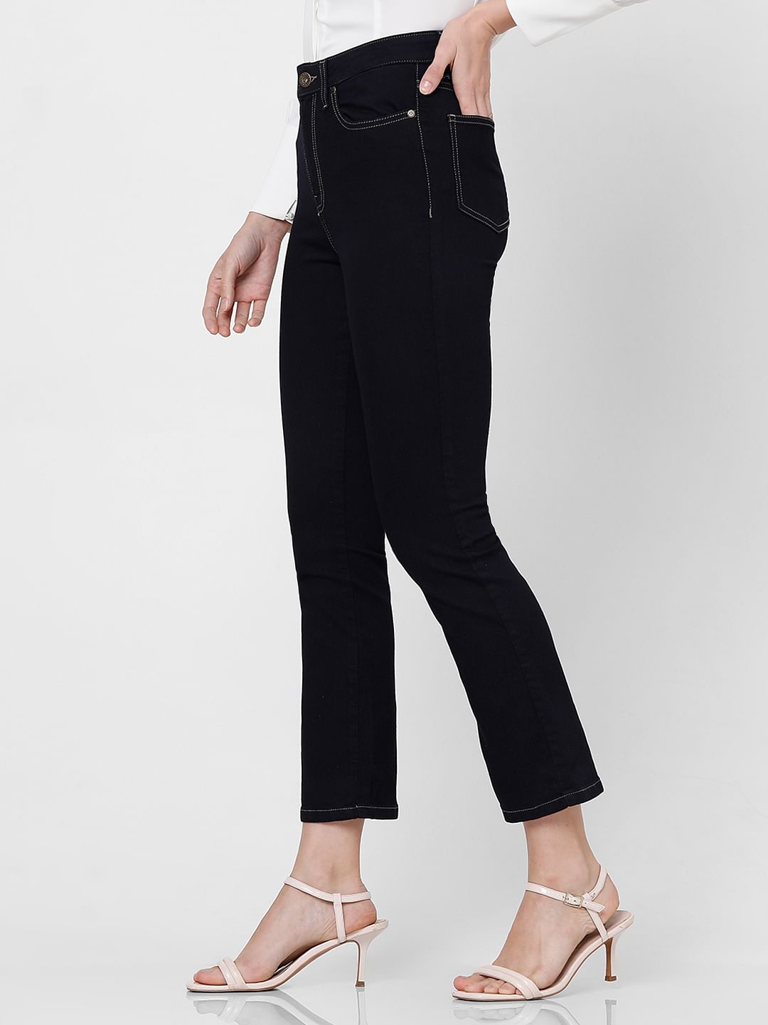 Dark Blue High Rise Petra Bootcut Jeans