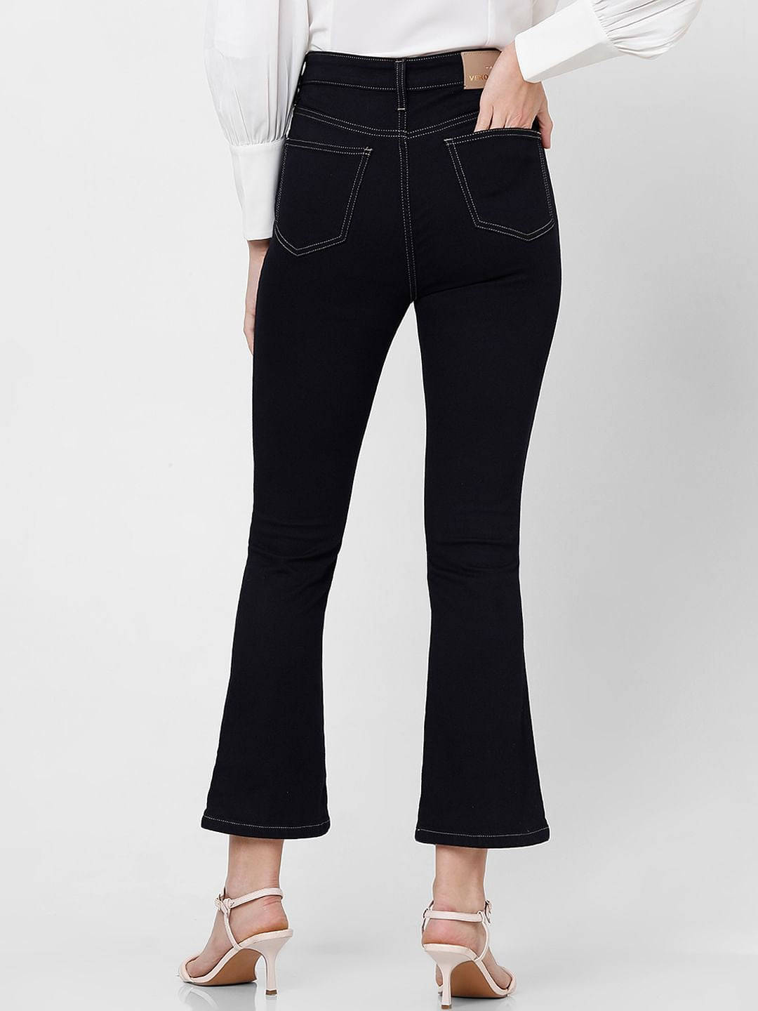 Dark Blue High Rise Petra Bootcut Jeans