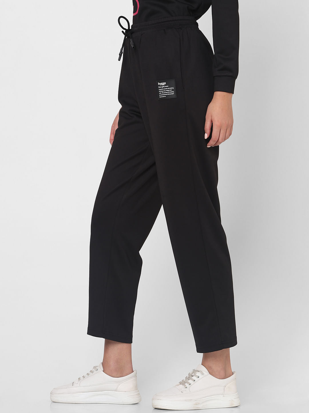 Black High Rise Co-Ord Set Sweatpants