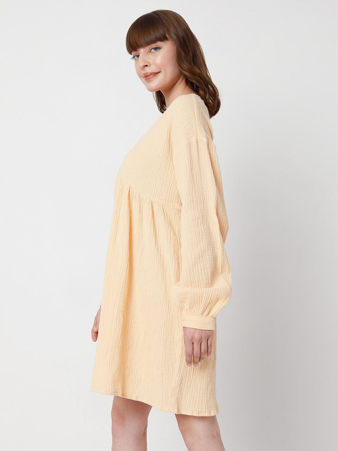Orange Textured Dress