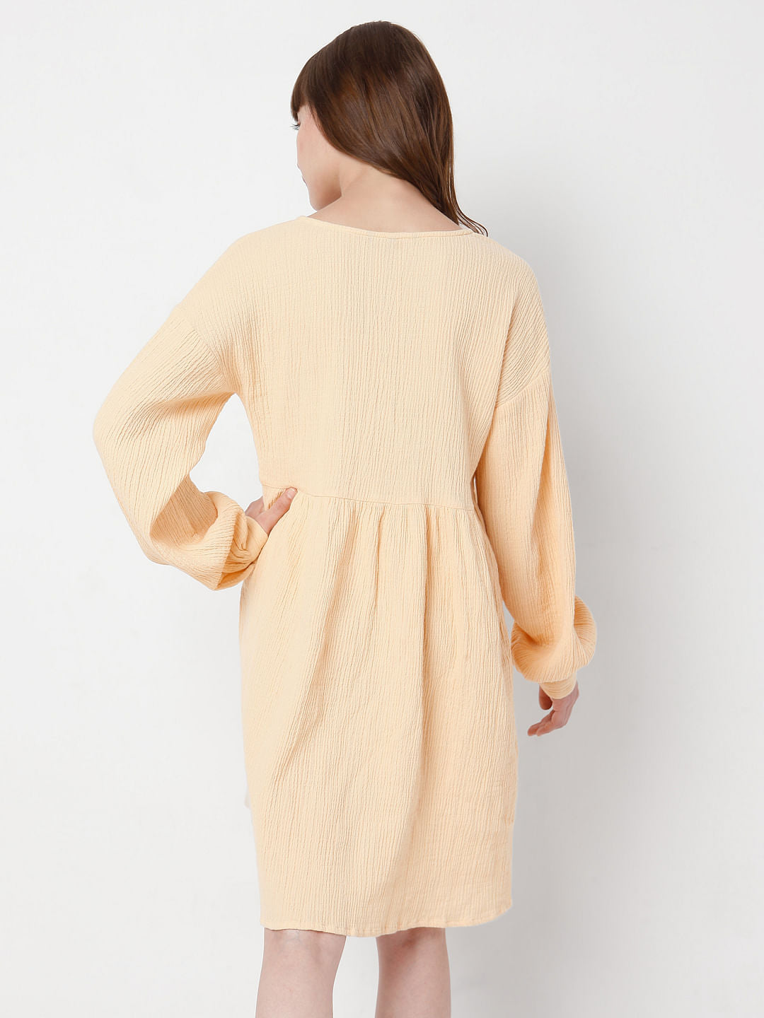 Orange Textured Dress