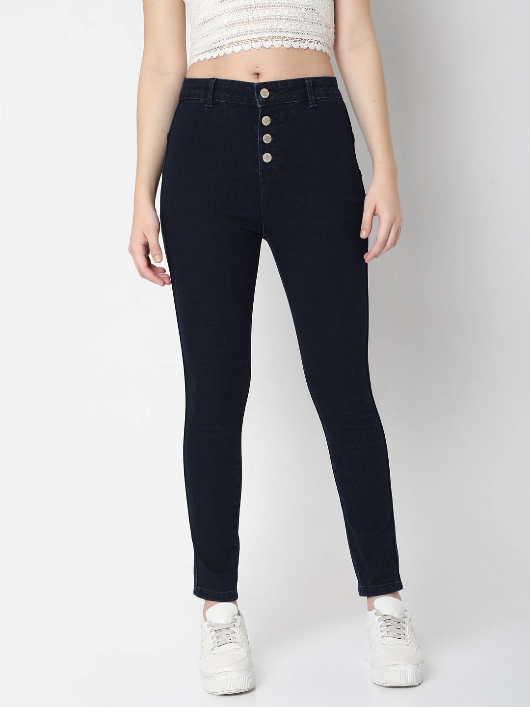 Blue High Waist Push Up Wendy Skinny Jeans