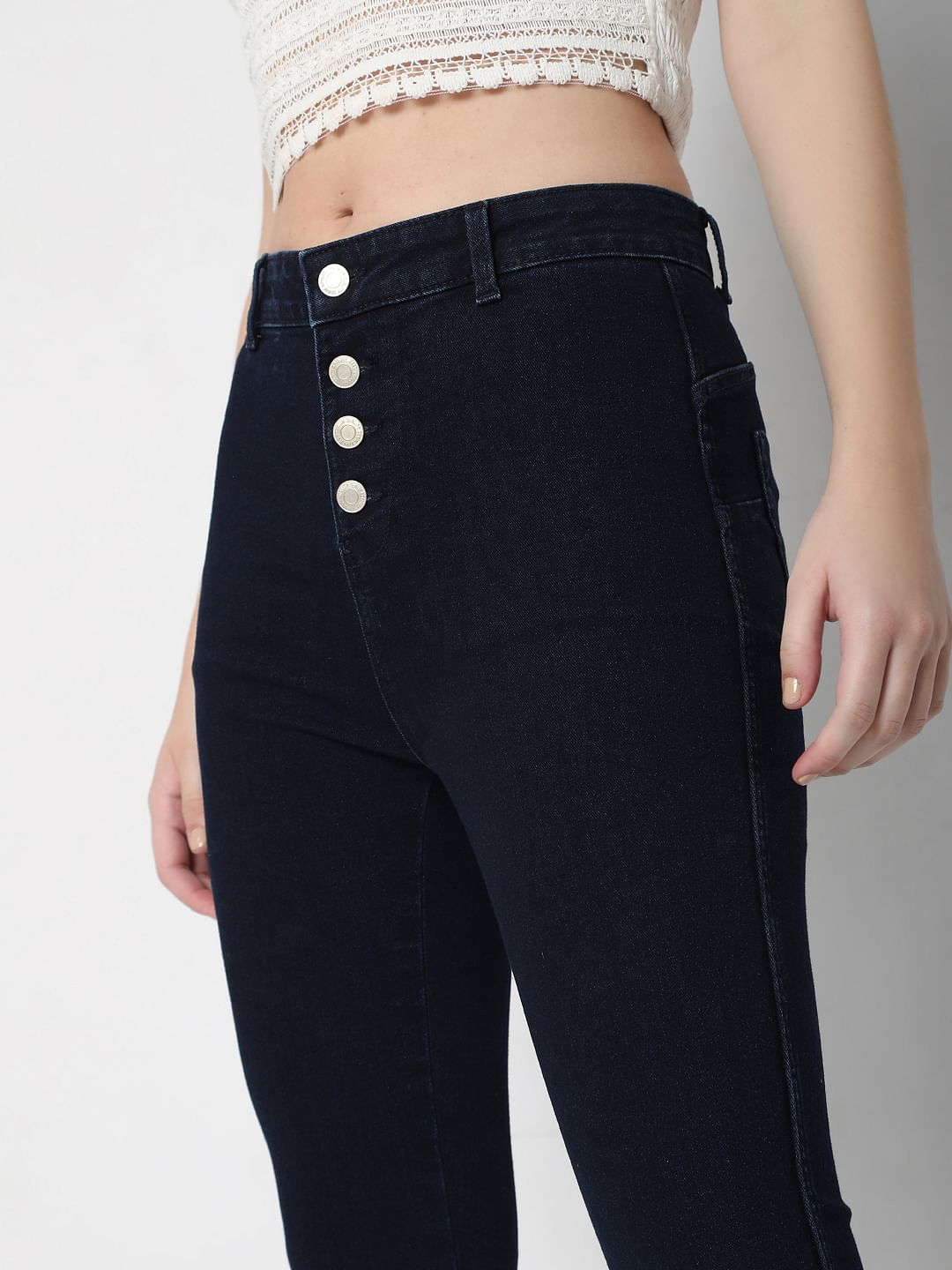 Blue High Waist Push Up Wendy Skinny Jeans