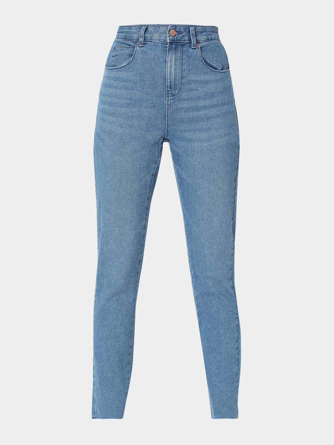 Blue High Waist Push Up Wendy Skinny Jeans