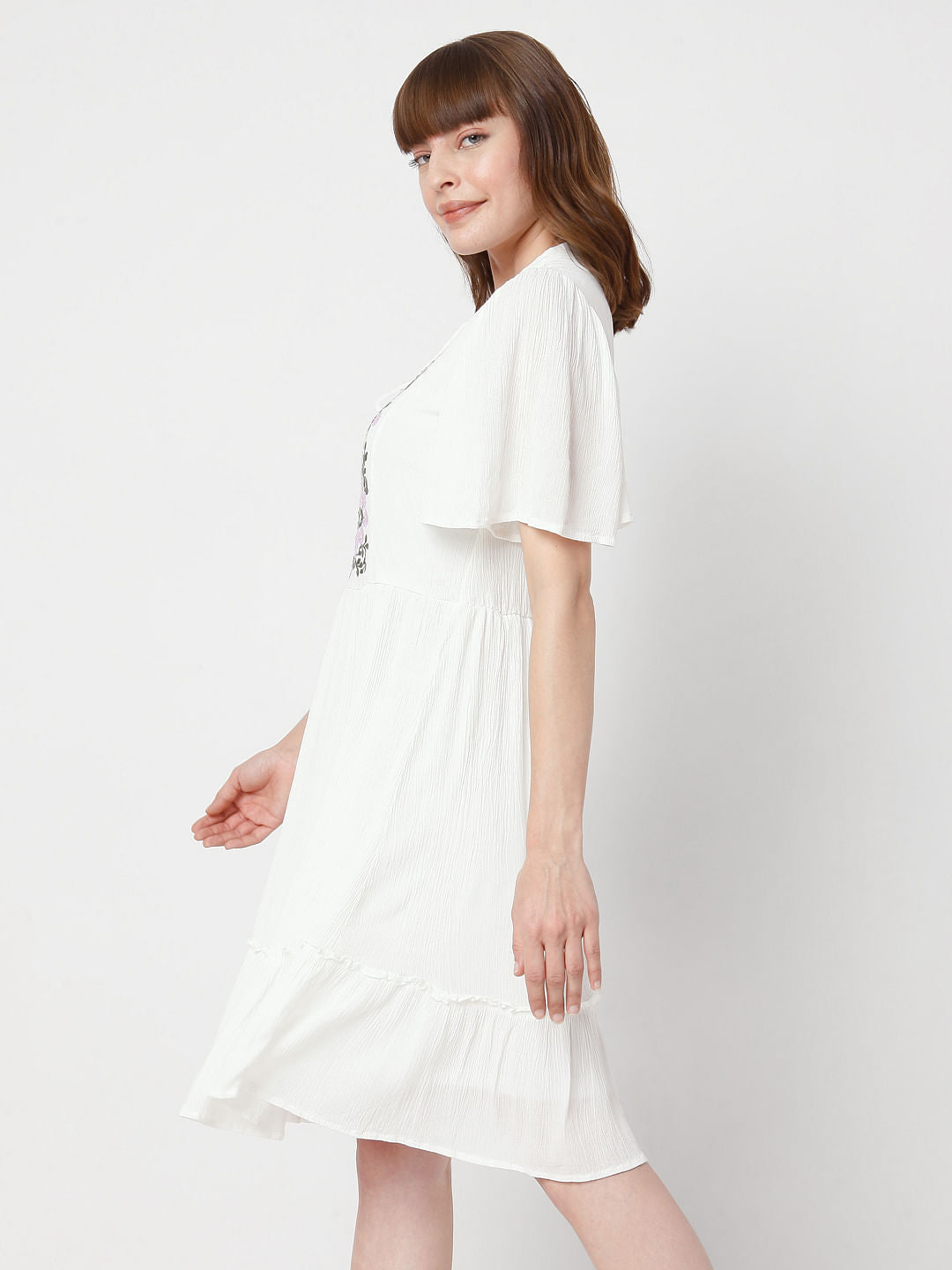 White Embroidered Dress