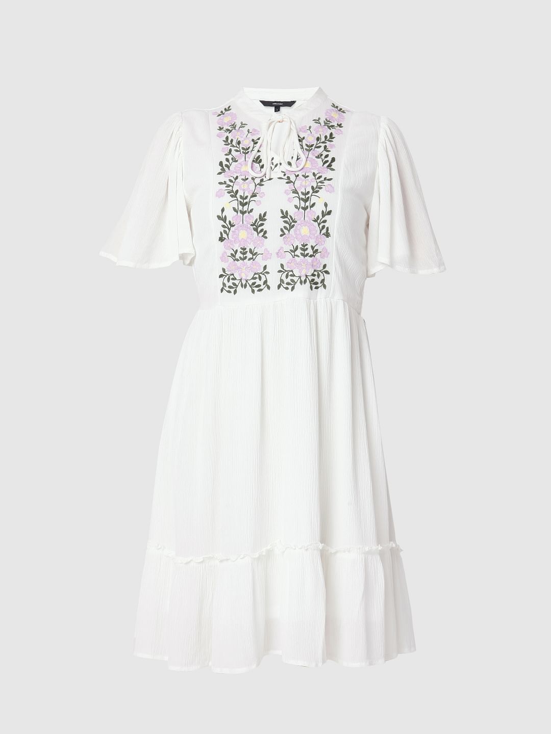 White Embroidered Dress