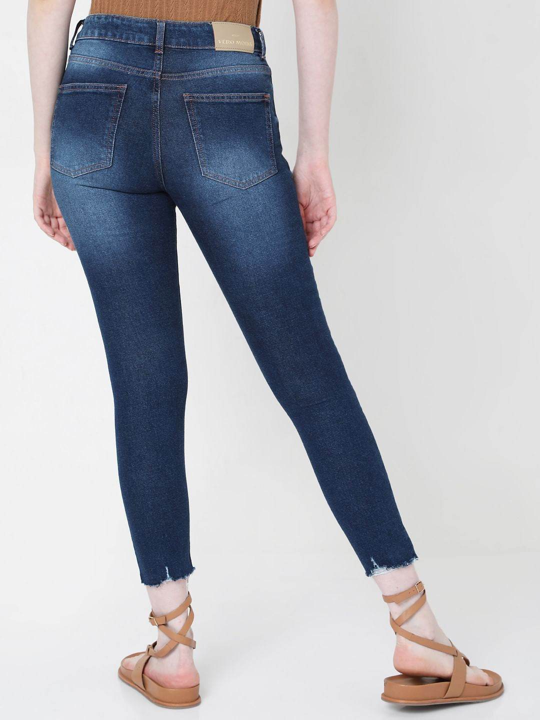 Blue Mid Rise Wendy Skinny Fit Jeans