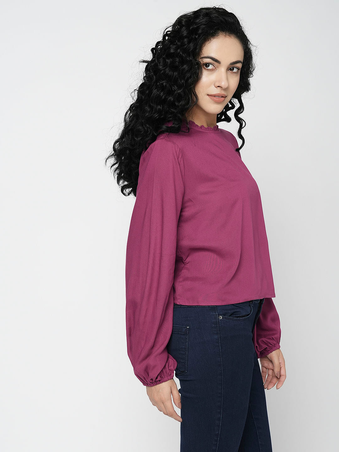 I.Scenery By Vero Moda Pink Full Sleeves Top