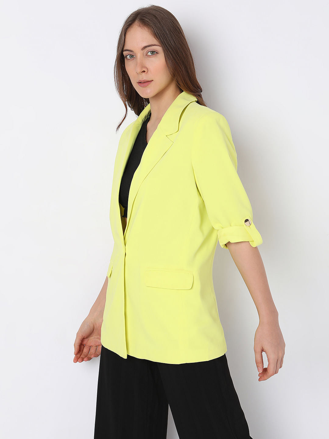 Lime Yellow Blazer