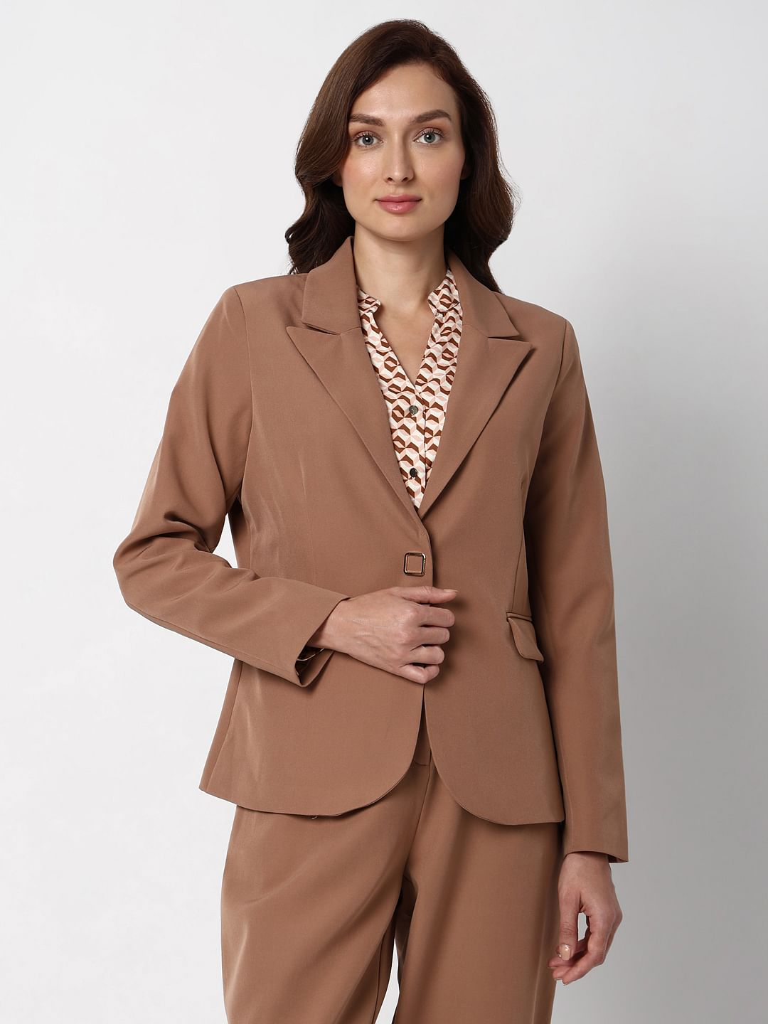 Beige Tailored Blazer