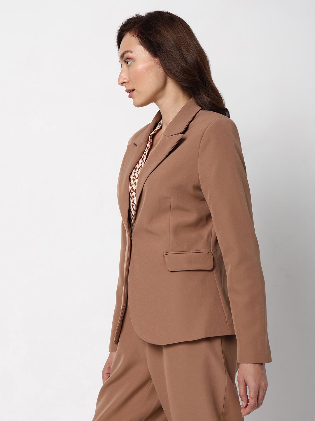 Beige Tailored Blazer