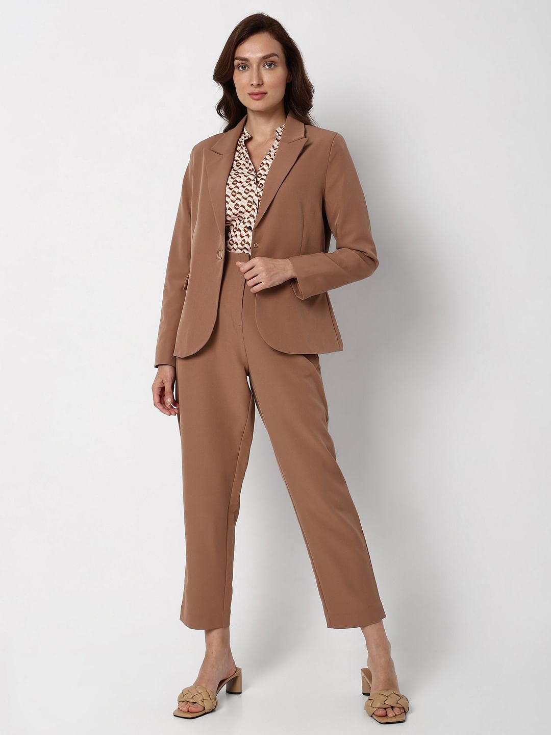 Beige Tailored Blazer
