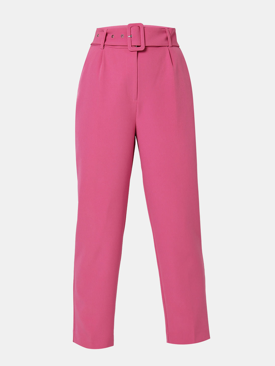 Pink High Rise Tailored Co-Ord Set Pants