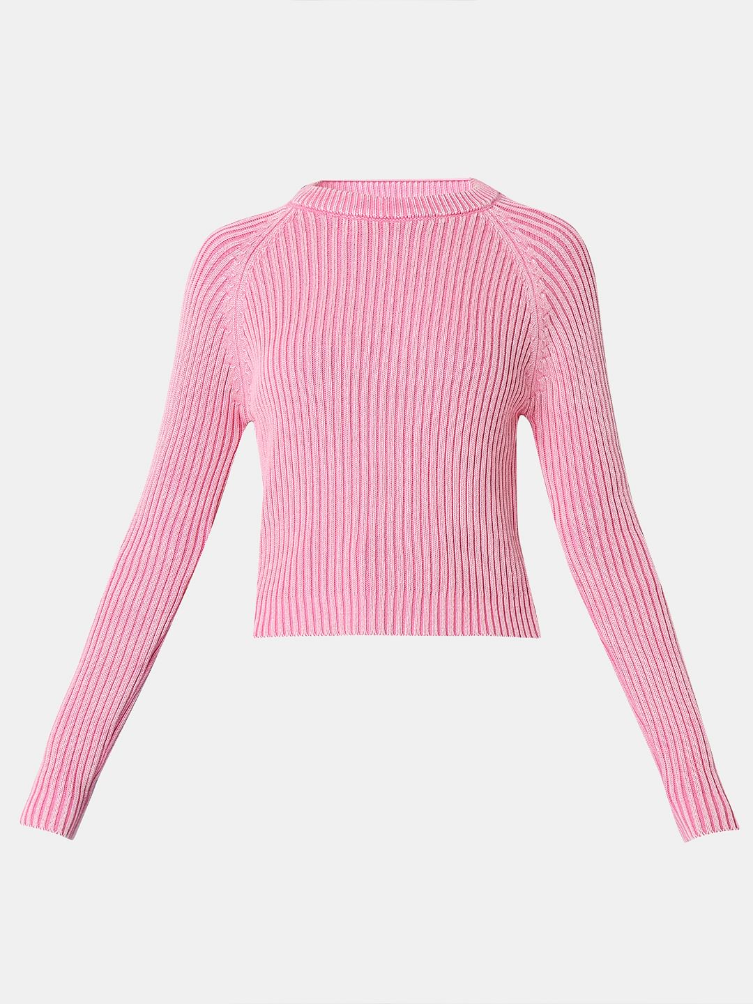 Pink O-Neck Pullover