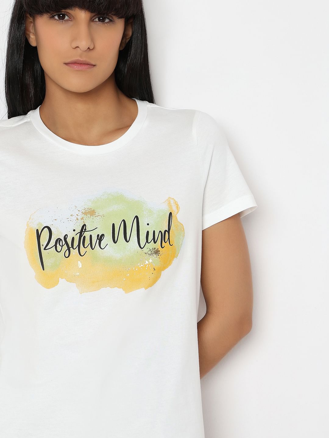 White Printed Organic Cotton T-Shirt