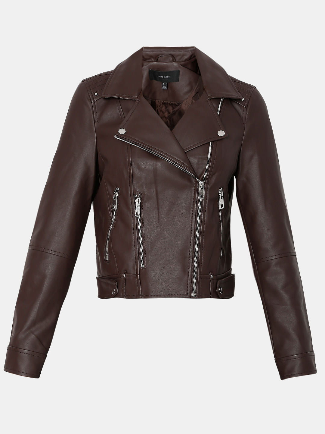 Dark Brown Biker Jacket