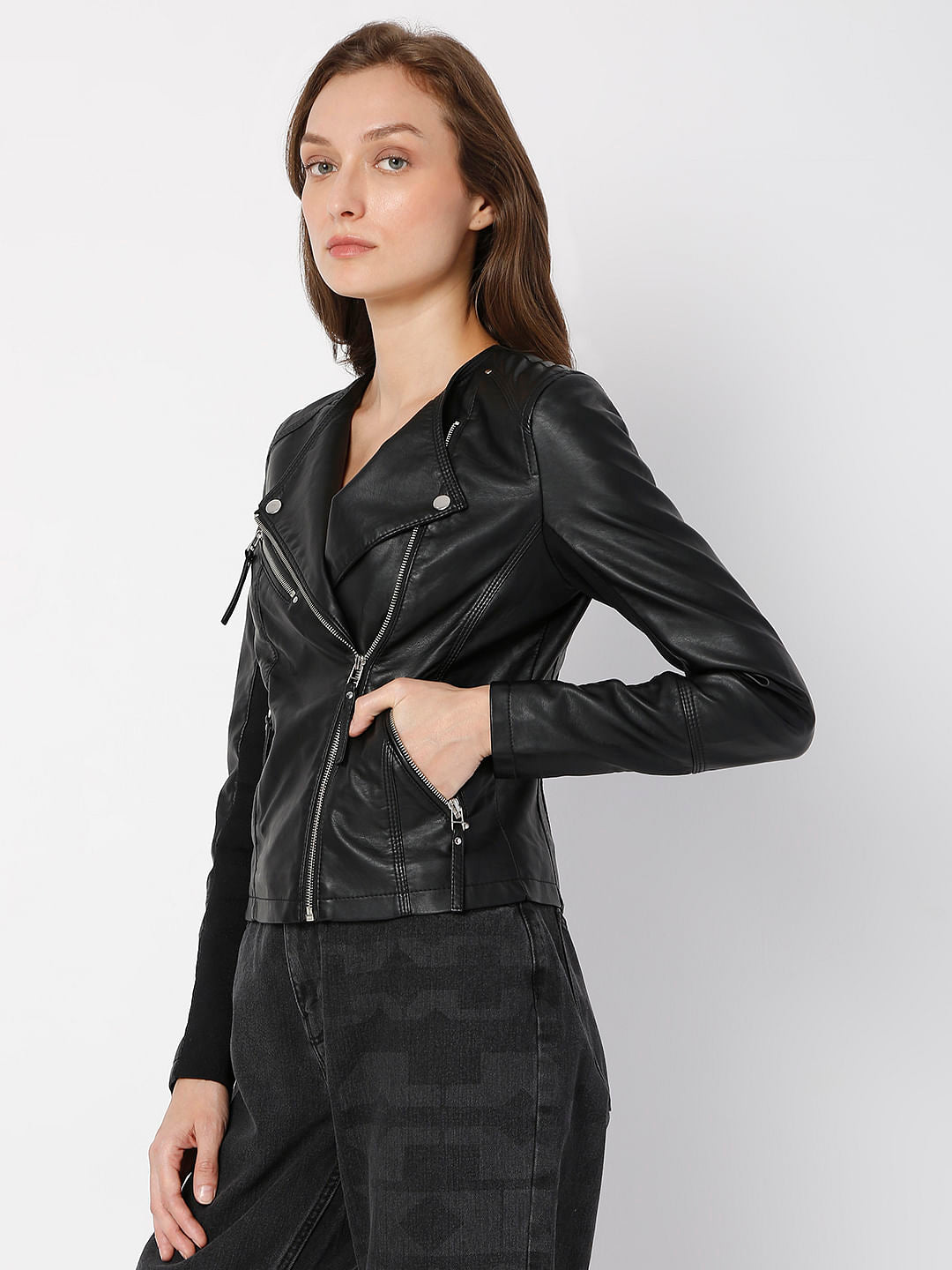 Black Biker Jacket
