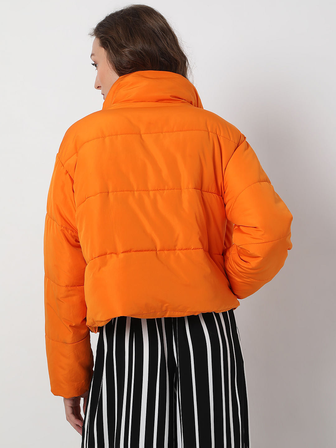 Bright Orange Puffer Jacket