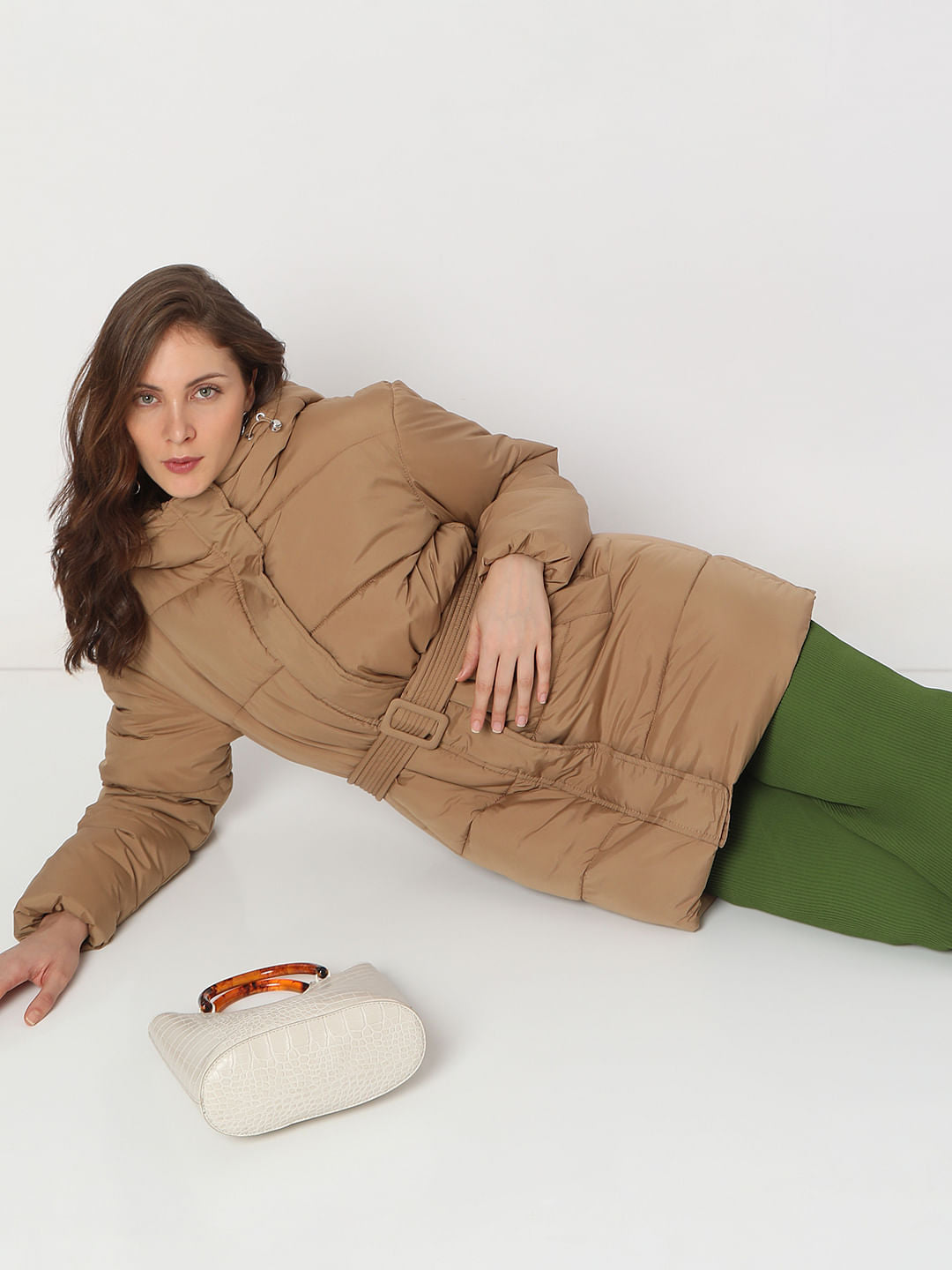 Brown Hooded Long Coat
