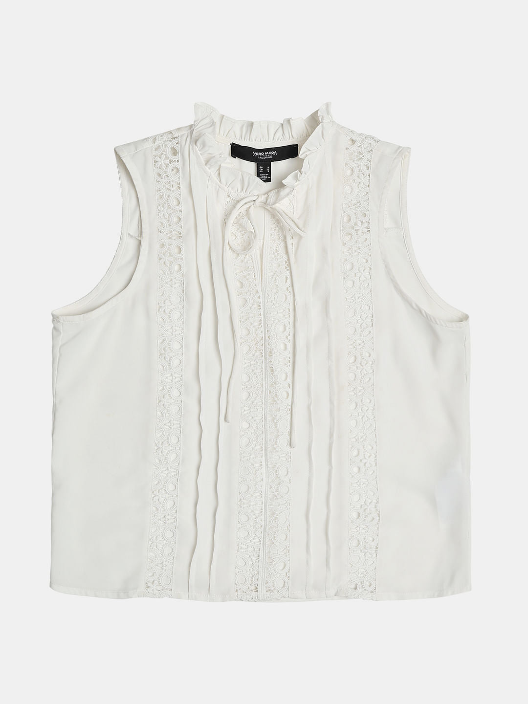 White Lace Insert Top