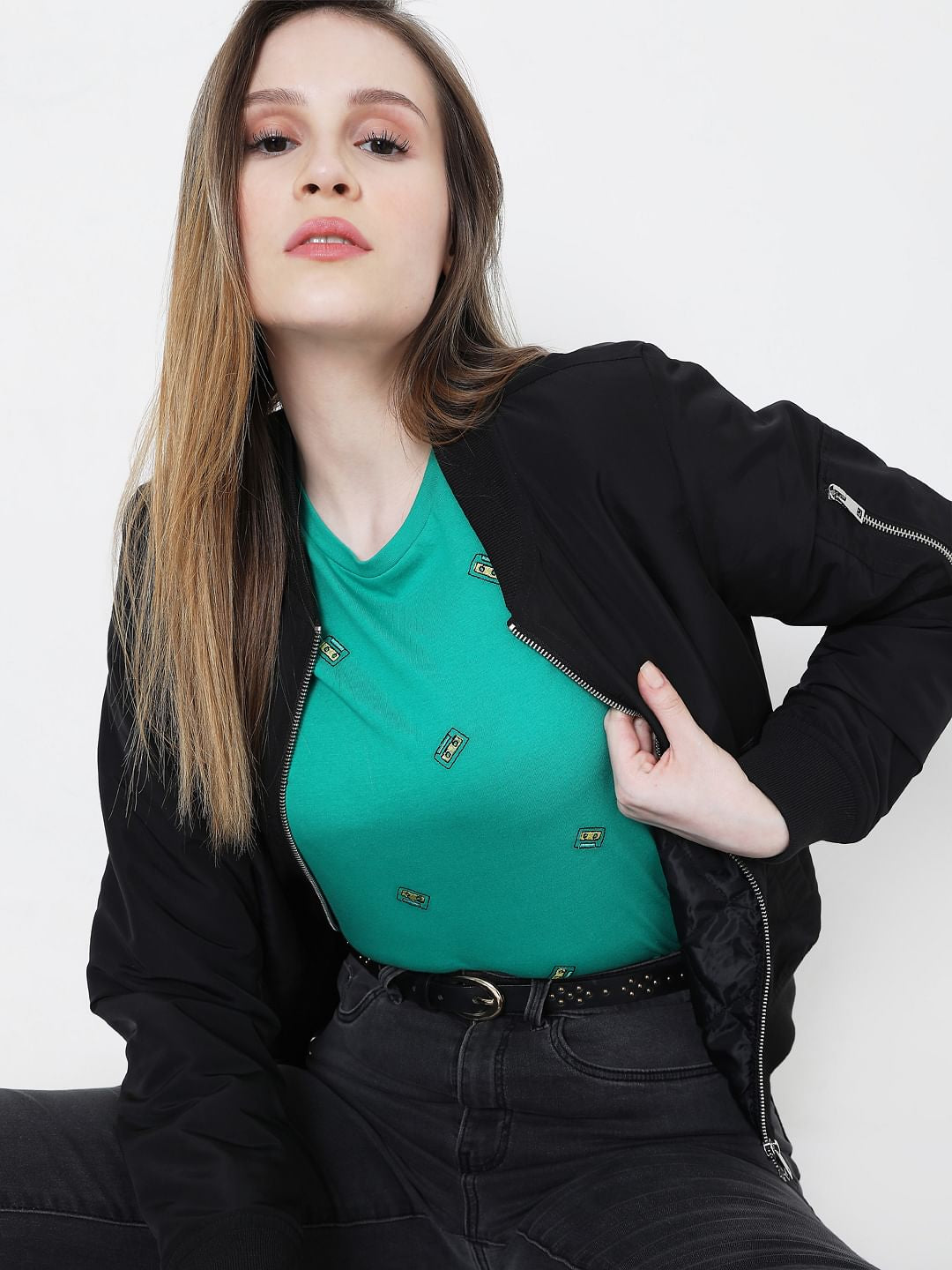 Green Graphic Print T-Shirt