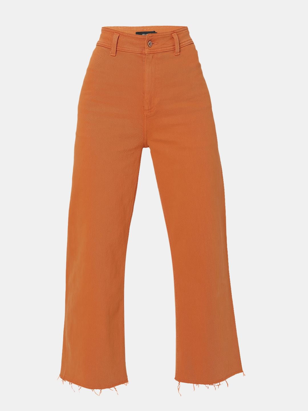 Orange High Rise Zoey Wide-Leg Jeans