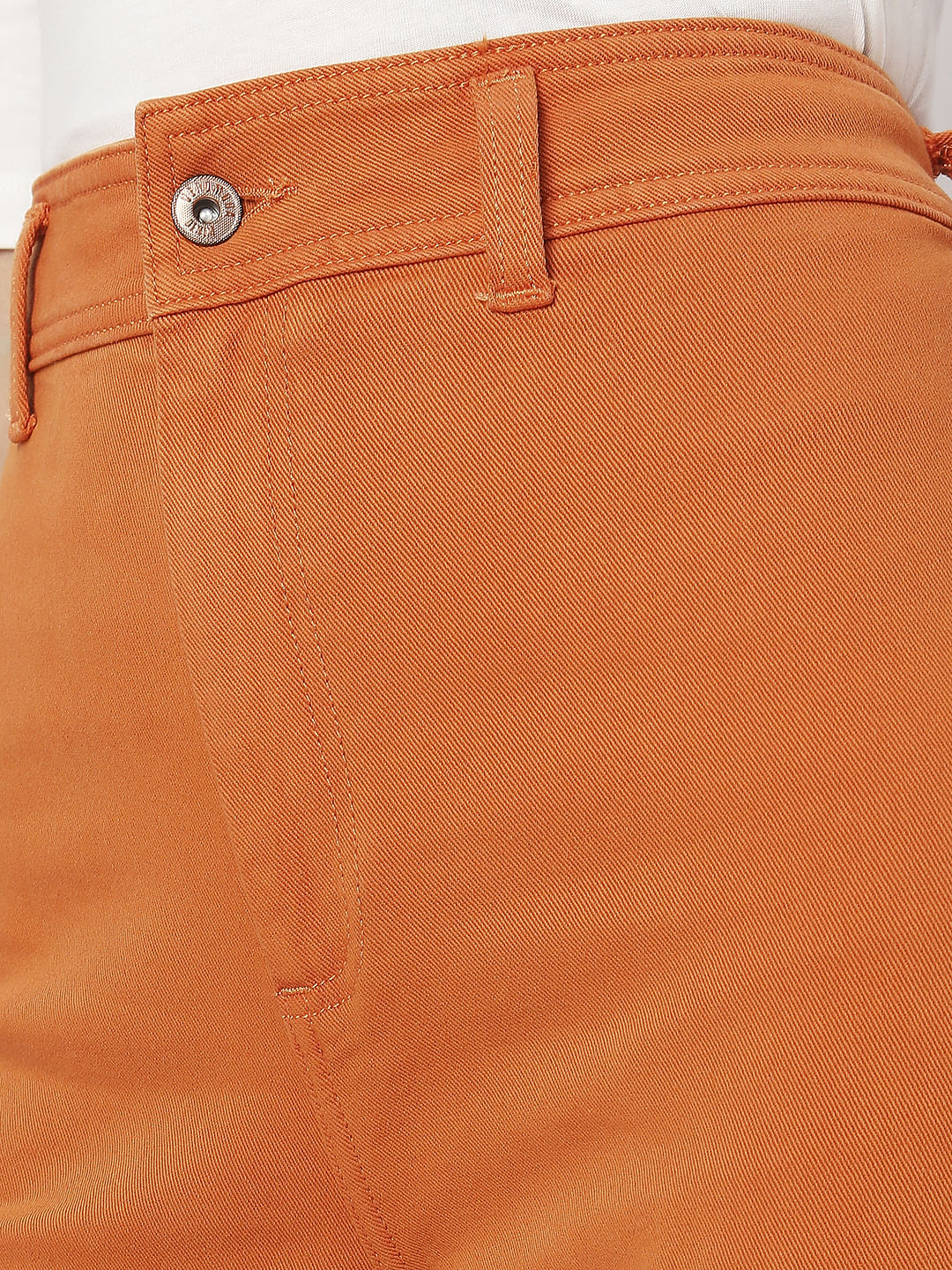 Orange High Rise Zoey Wide-Leg Jeans