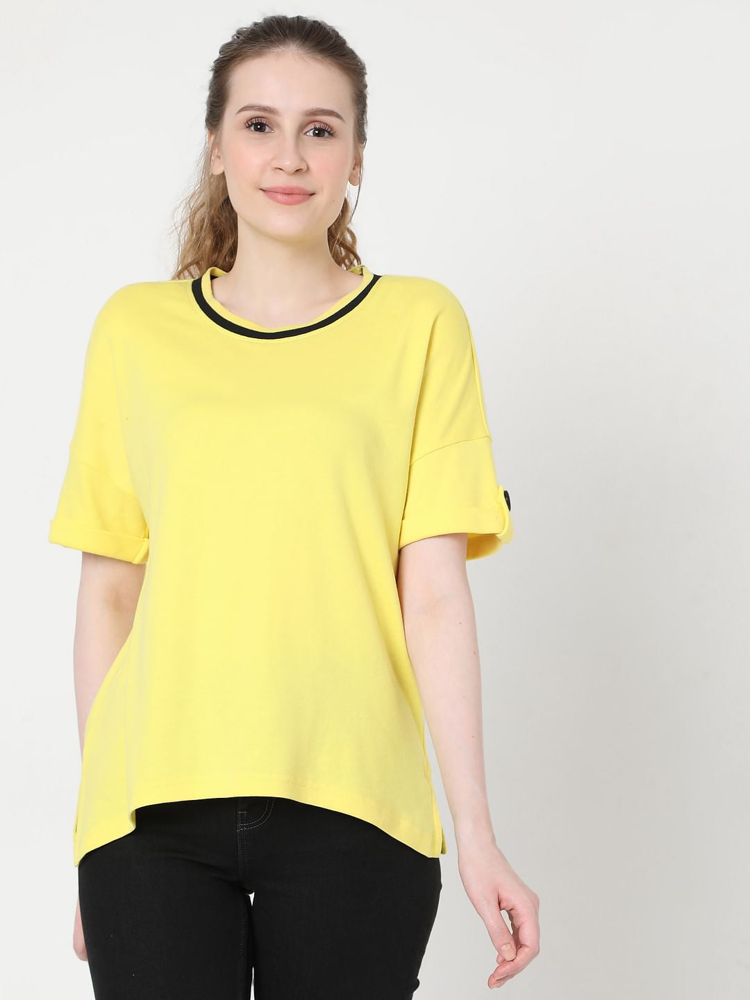 Yellow Graphic Print T-Shirt