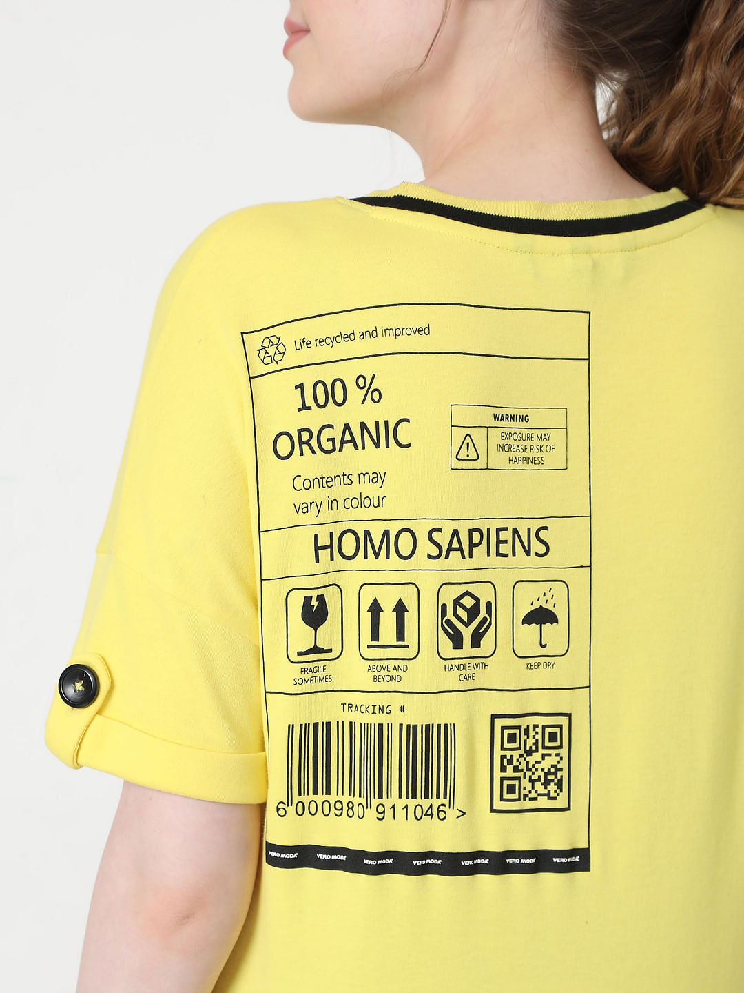 Yellow Graphic Print T-Shirt