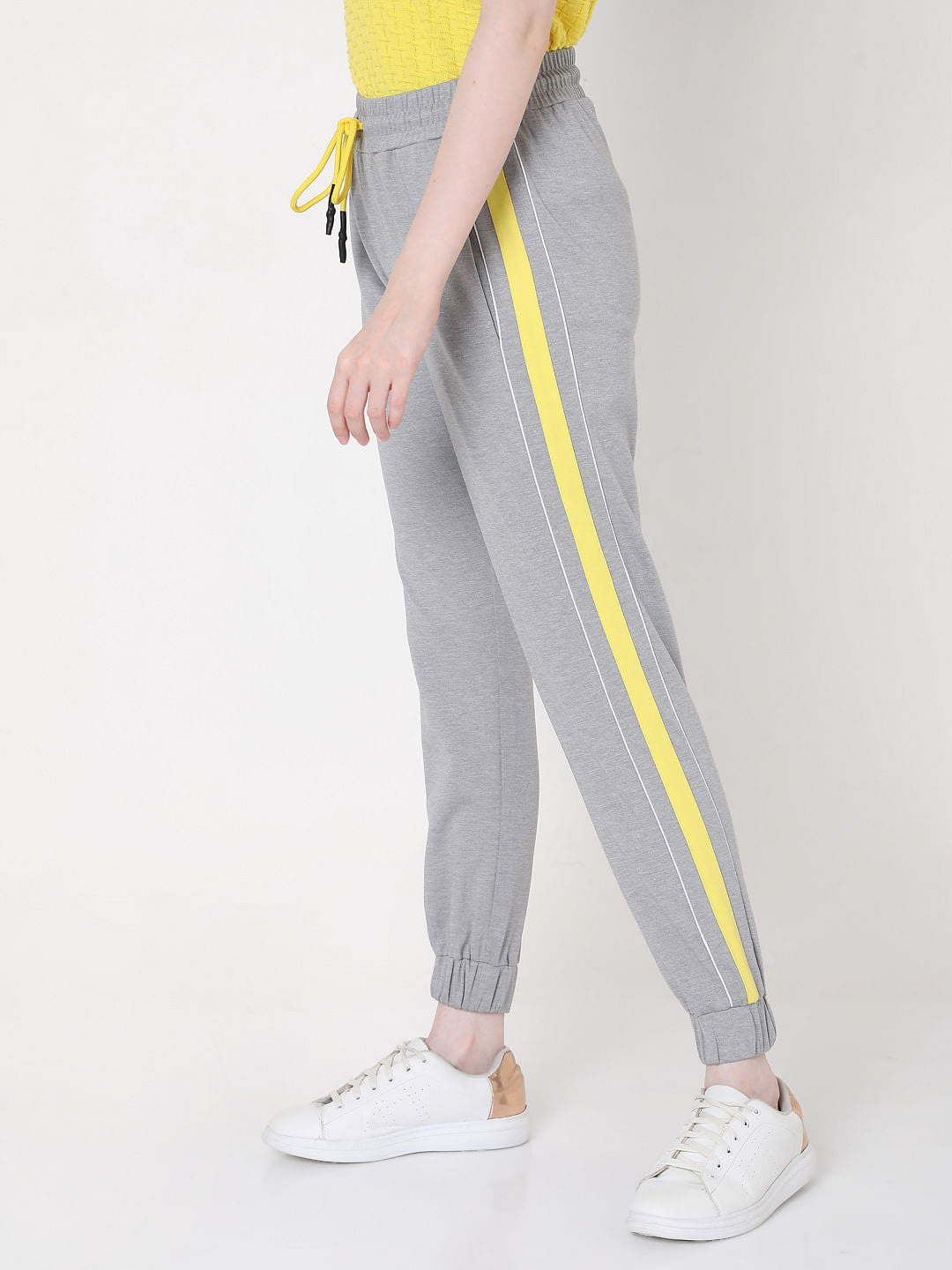Grey Tape Detail Sweatpants