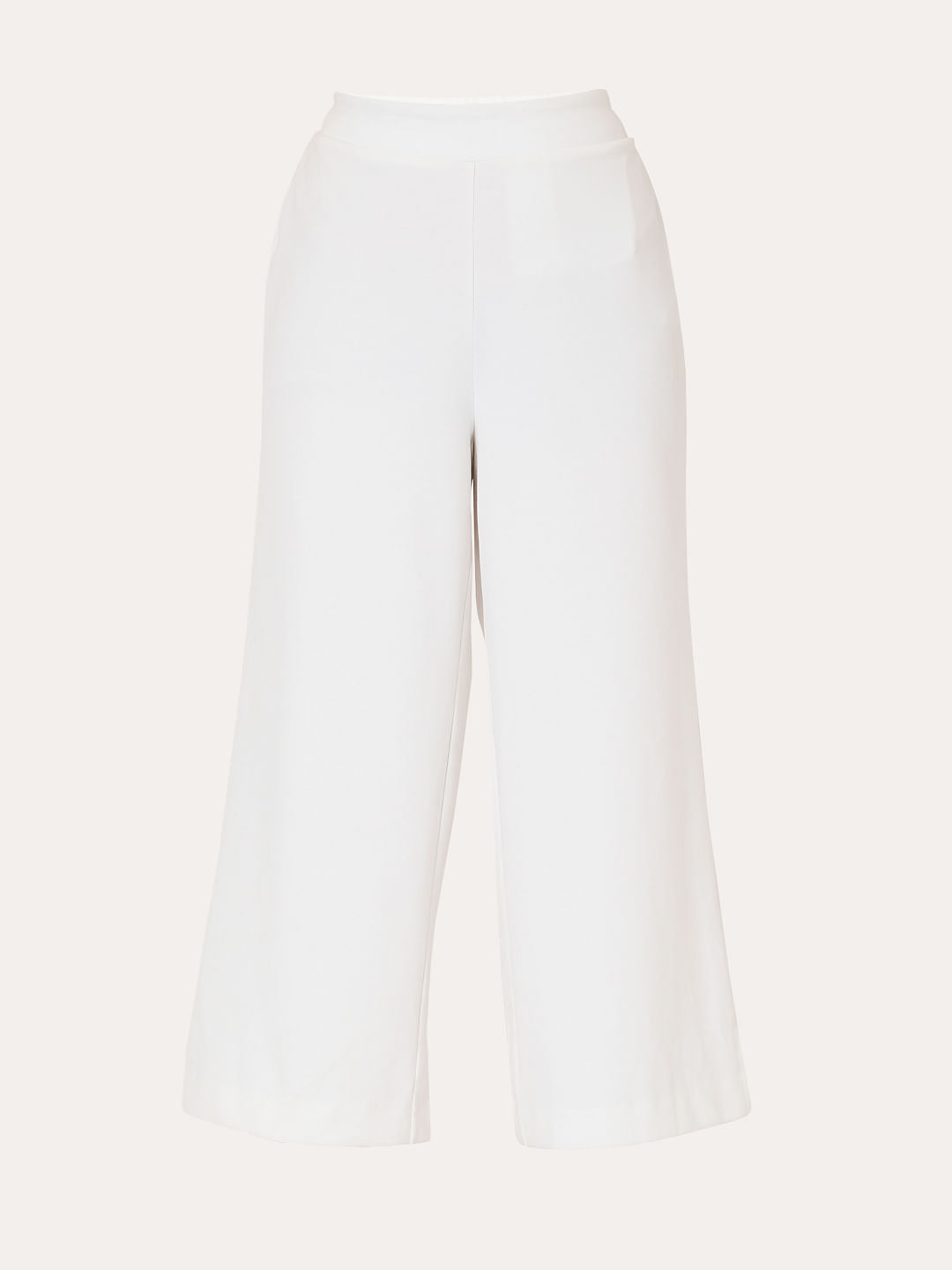 White High Rise Culottes