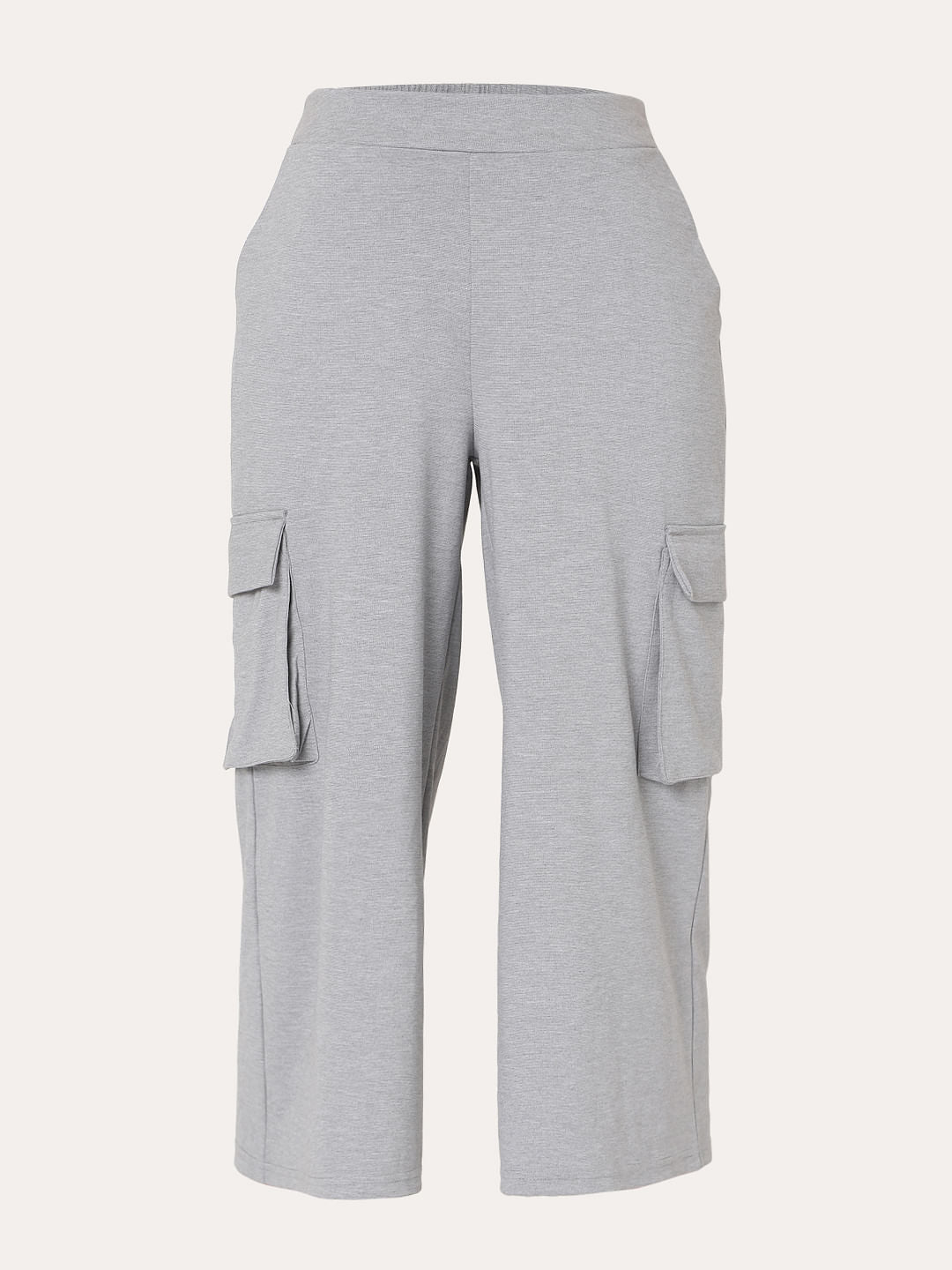 Grey High Rise Culottes