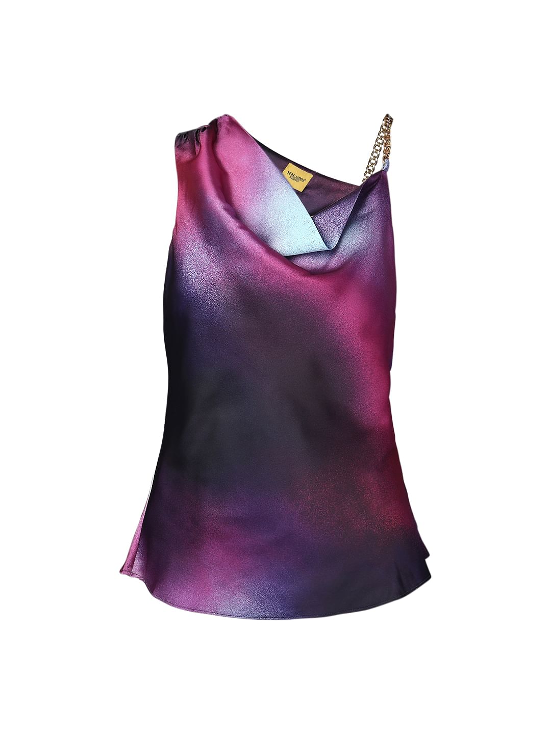 Marquee Purple Ombre Satin Top