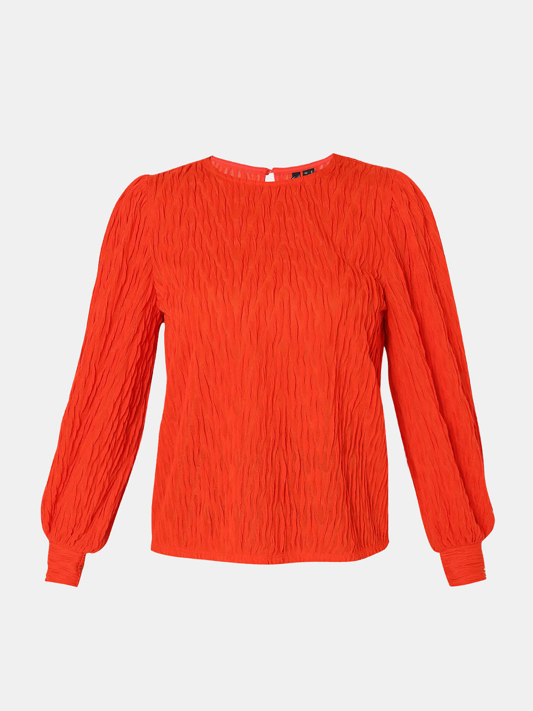 Orange Textured Top