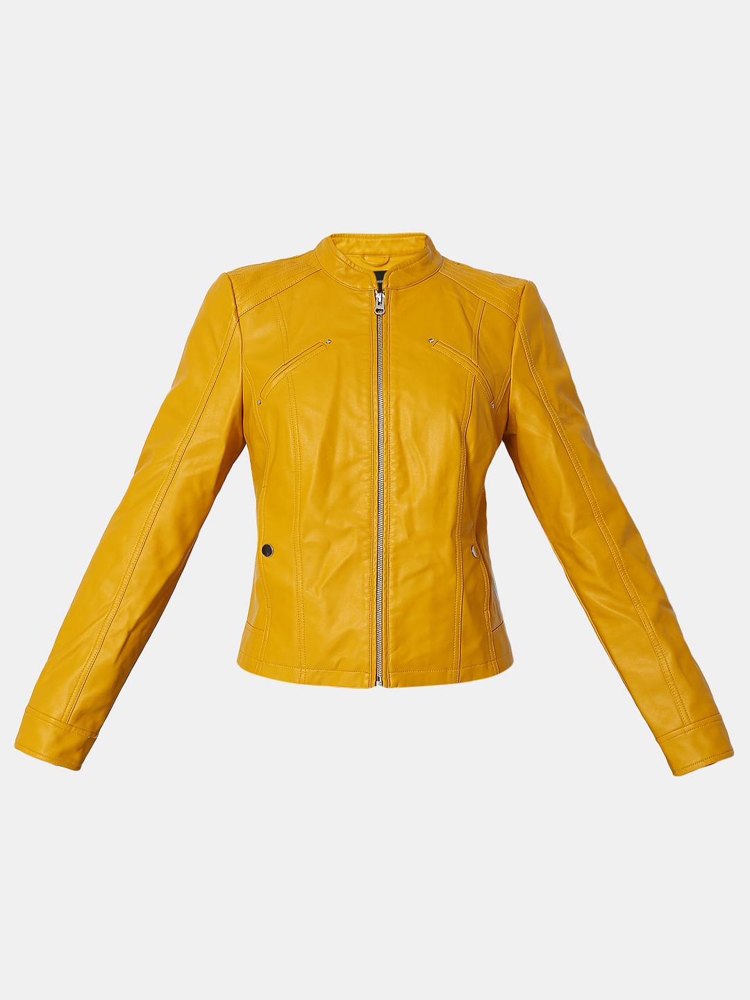 Yellow Pu Jacket