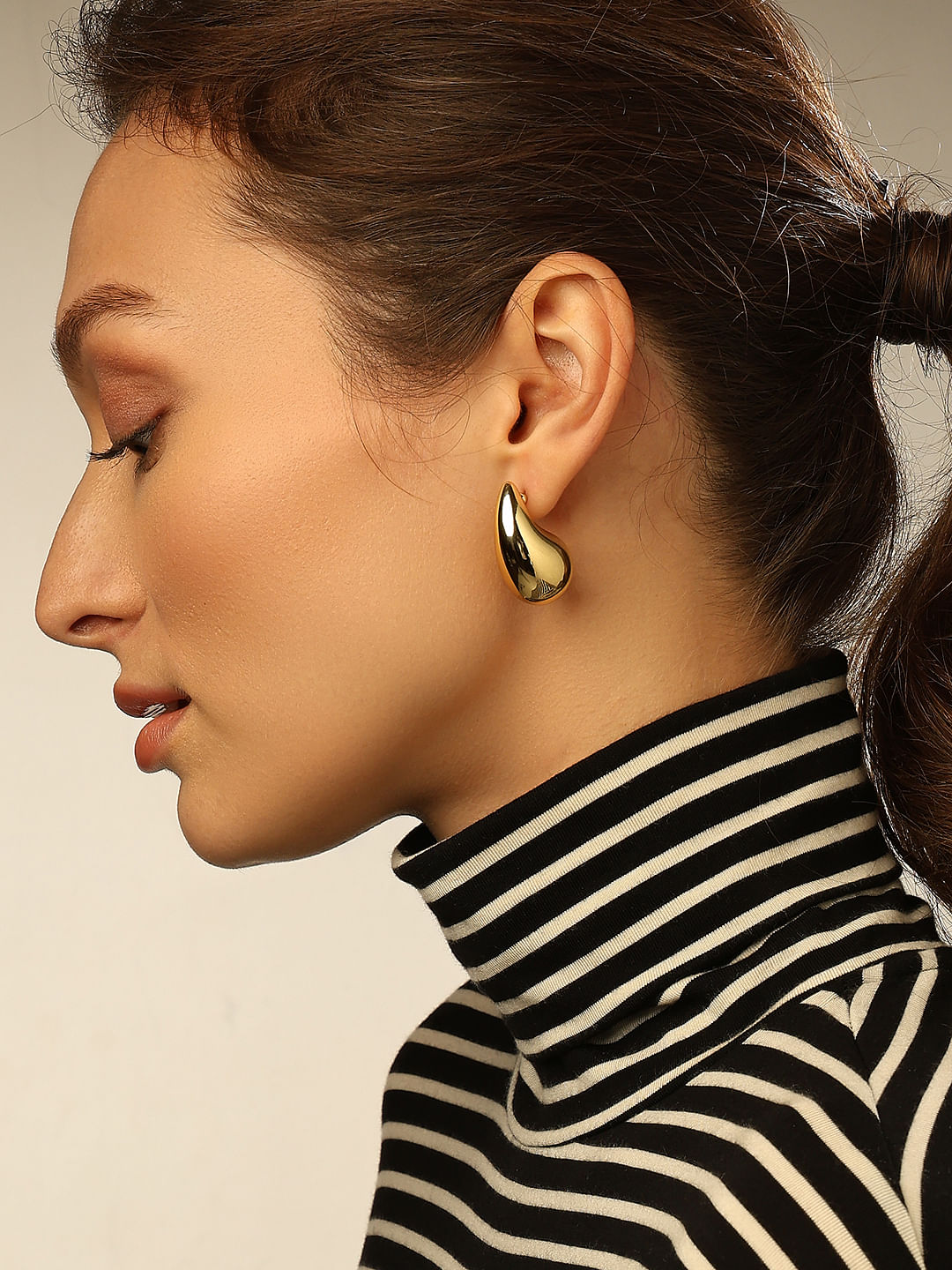 Golden Teardrop Earrings