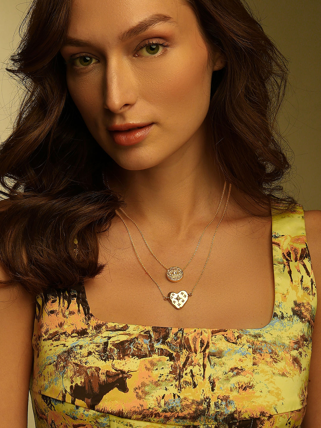 Golden Heart Pendant Necklace