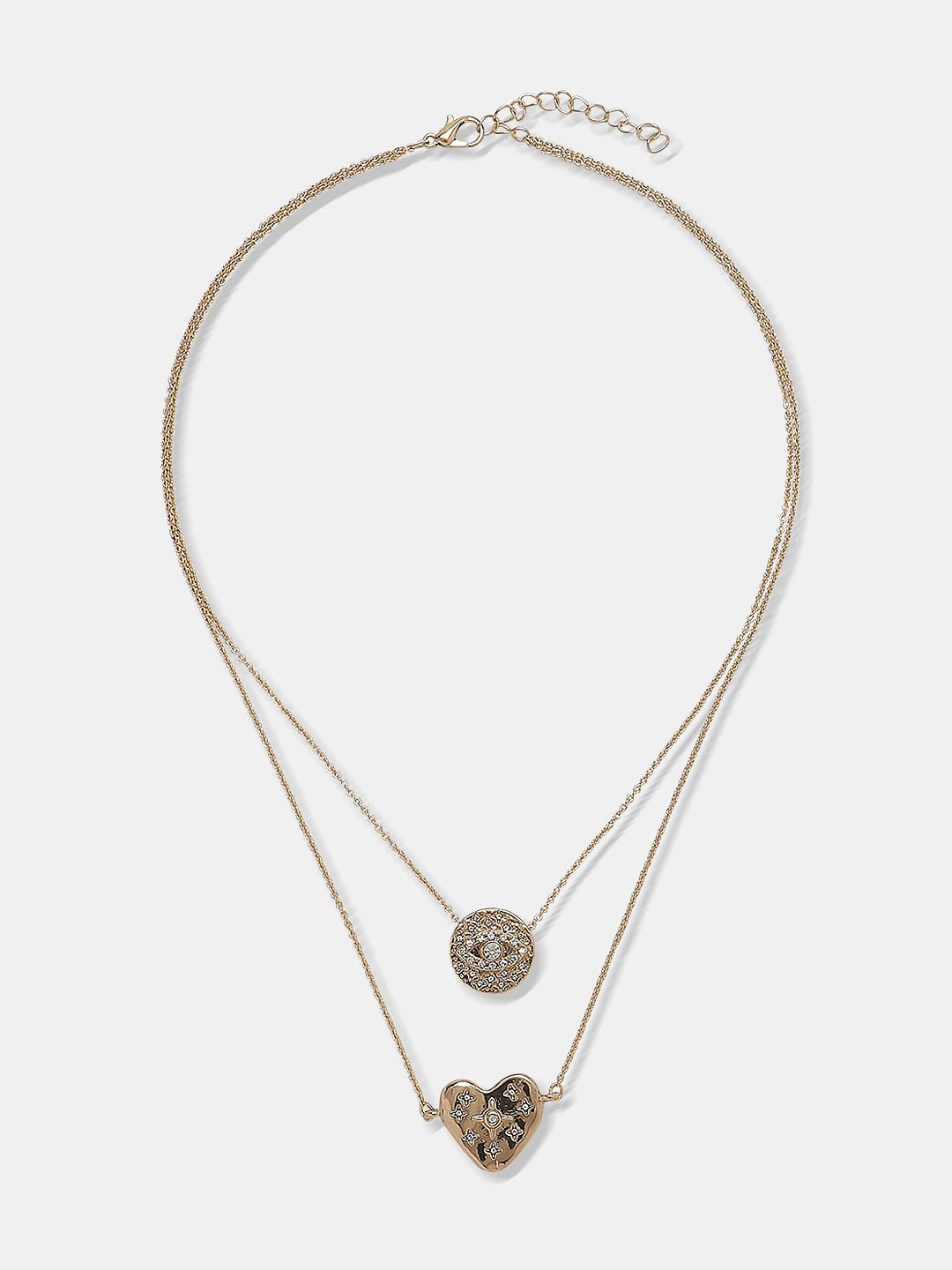 Golden Heart Pendant Necklace