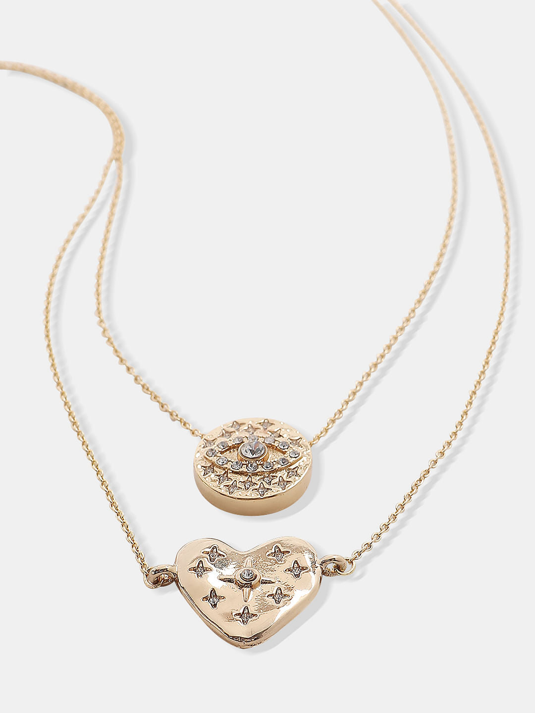 Golden Heart Pendant Necklace