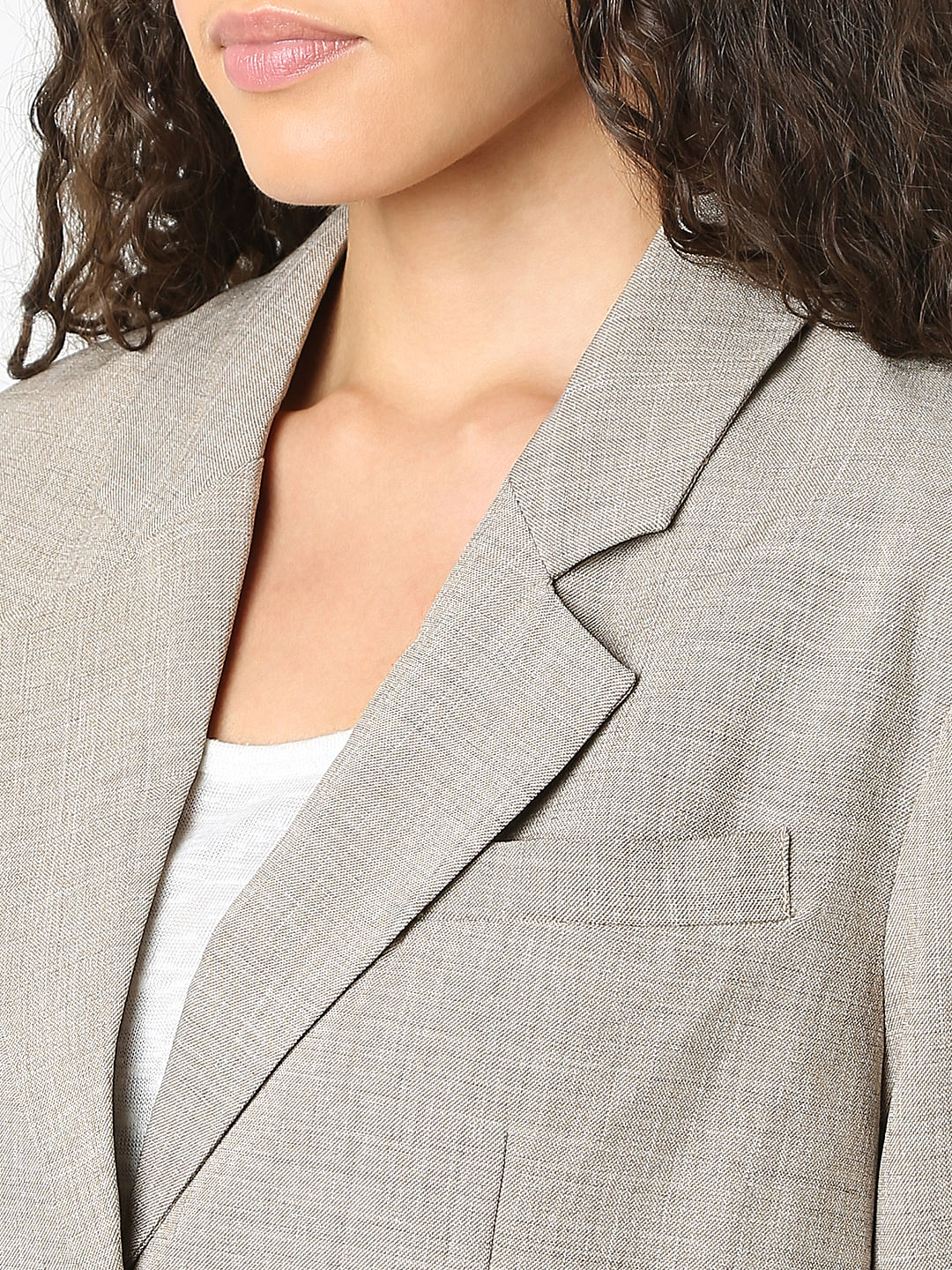 Taupe Grey Co-Ord Set Blazer