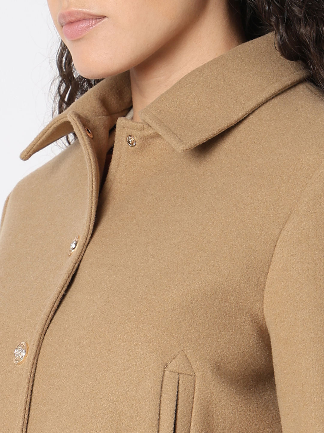 LIGHT BROWN SHORT JACKET