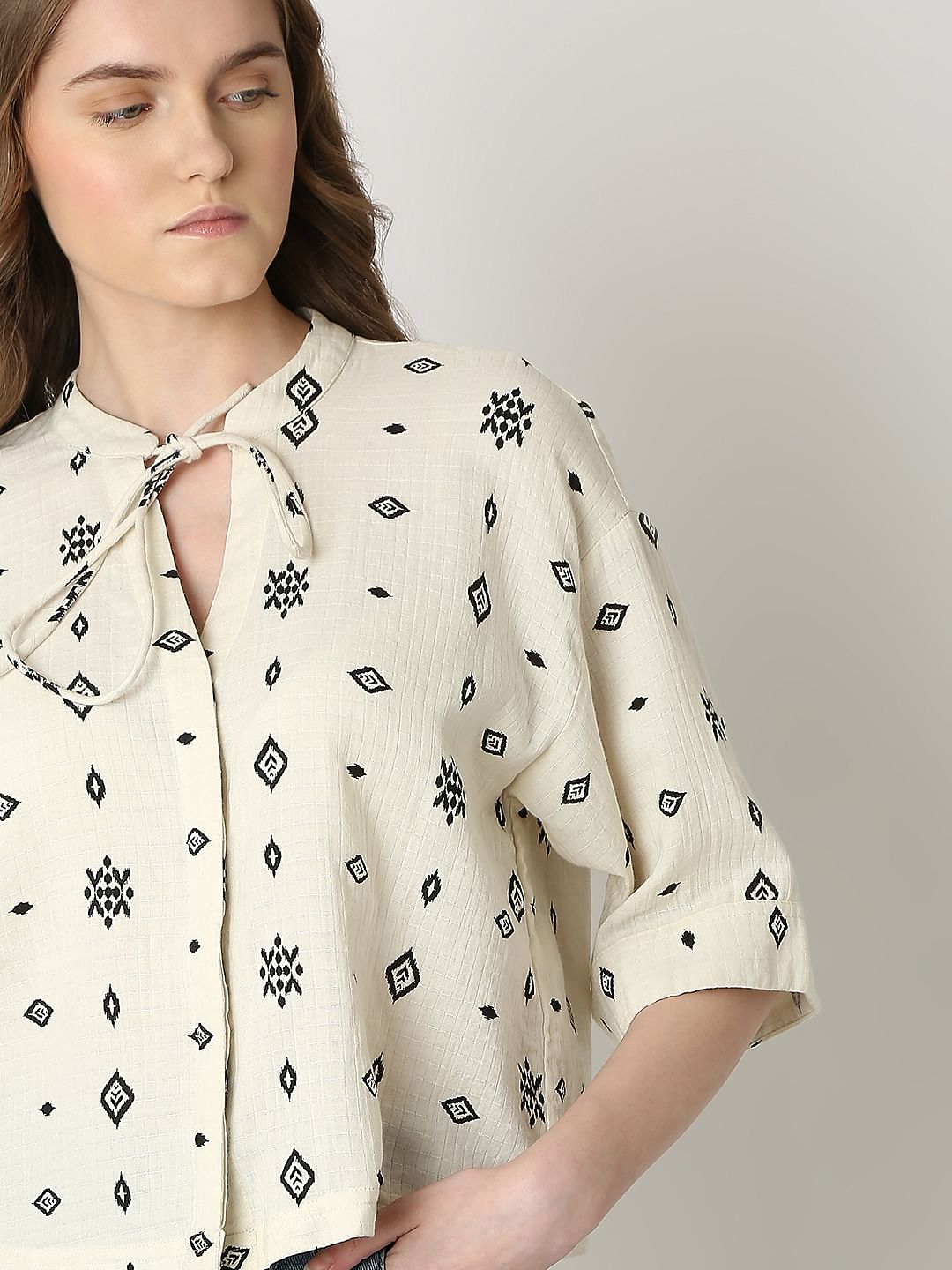 Off-White Printed Top