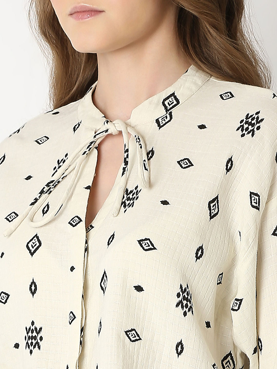 Off-White Printed Top