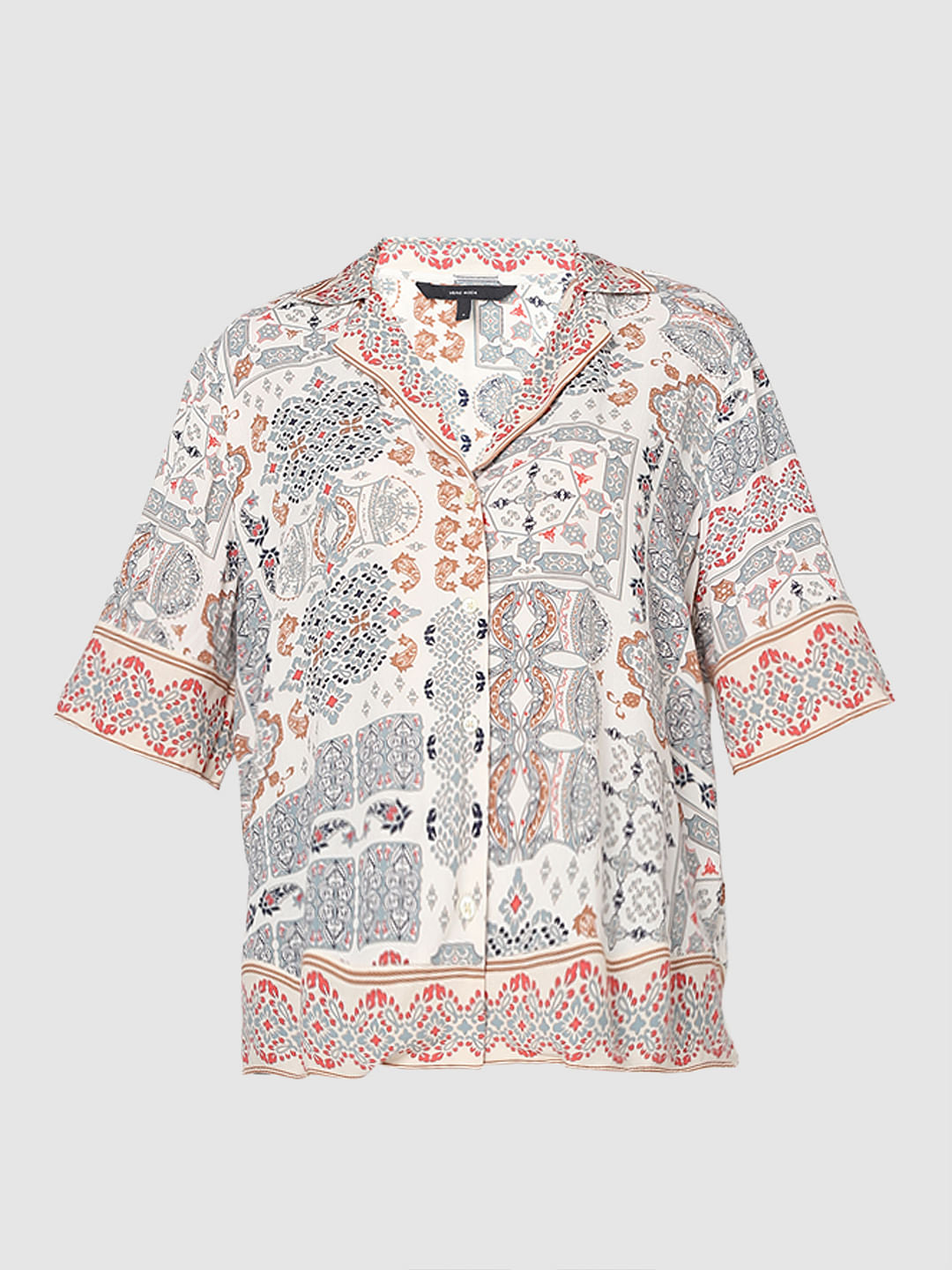 Beige Printed Shirt