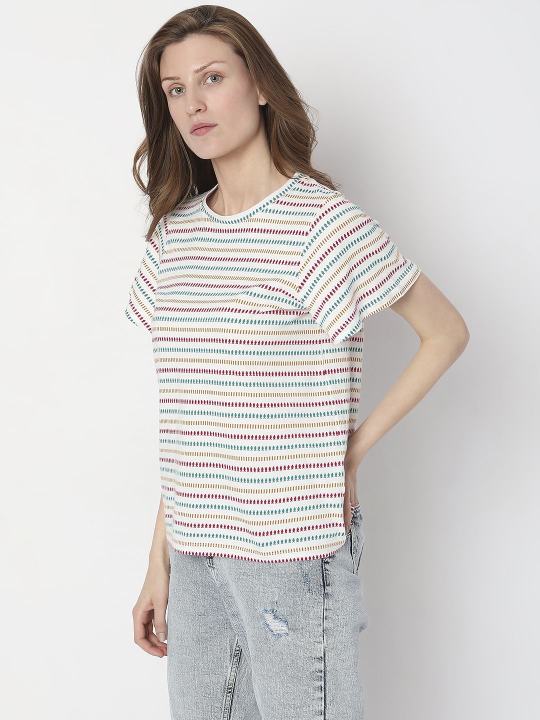 White Striped T-Shirt
