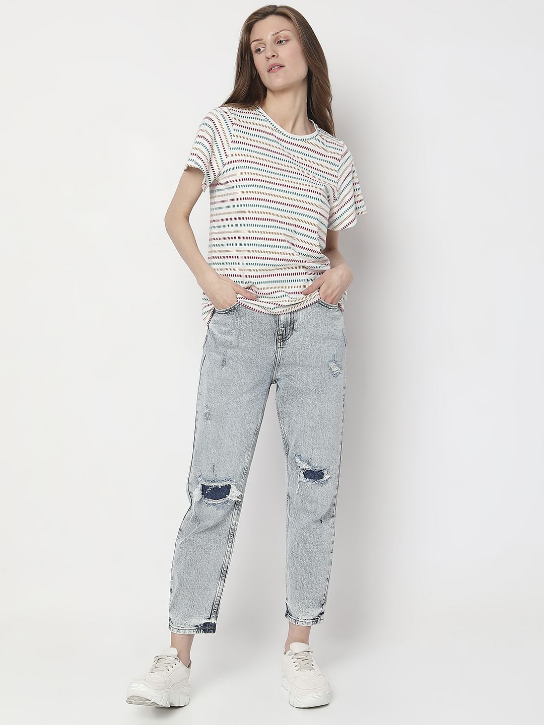 White Striped T-Shirt