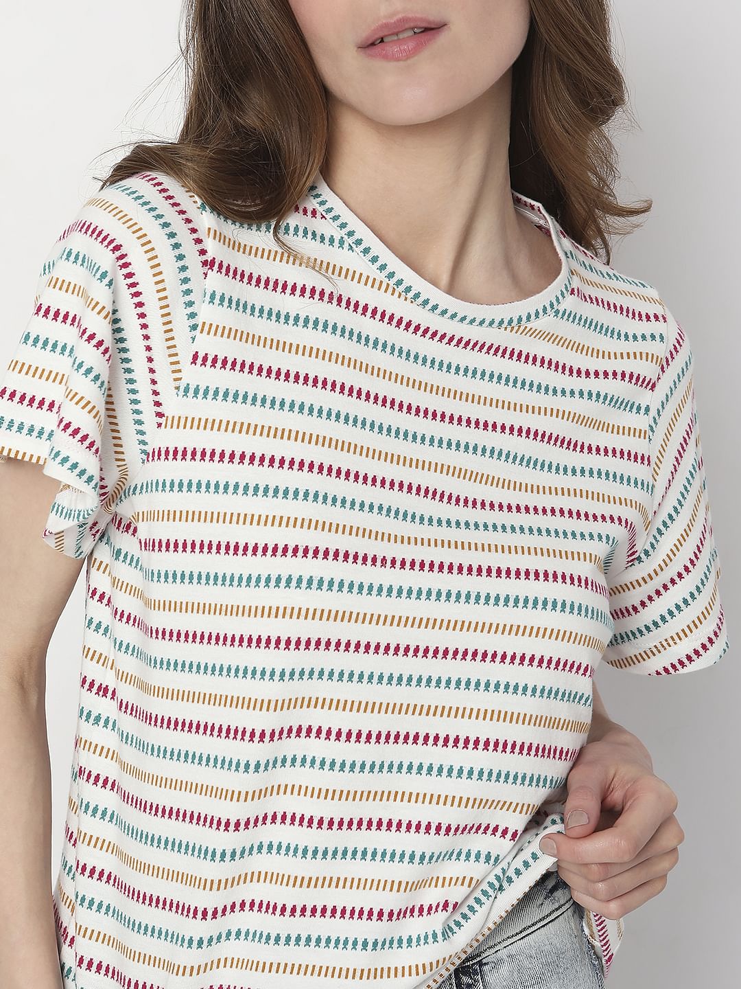 White Striped T-Shirt