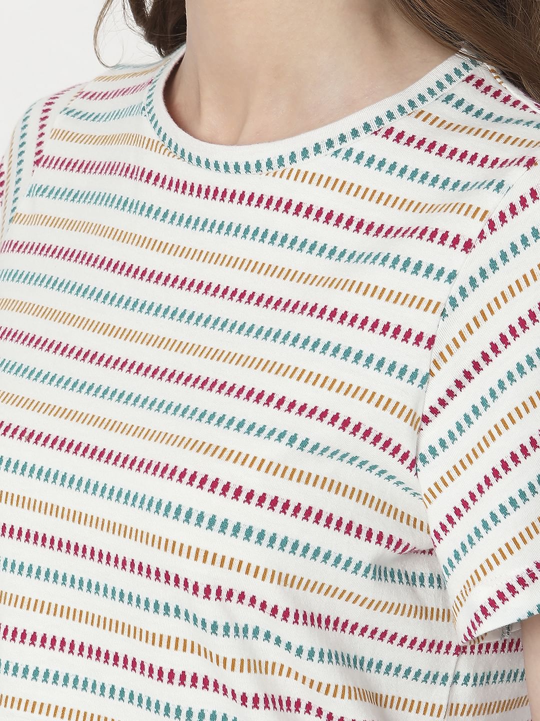 White Striped T-Shirt