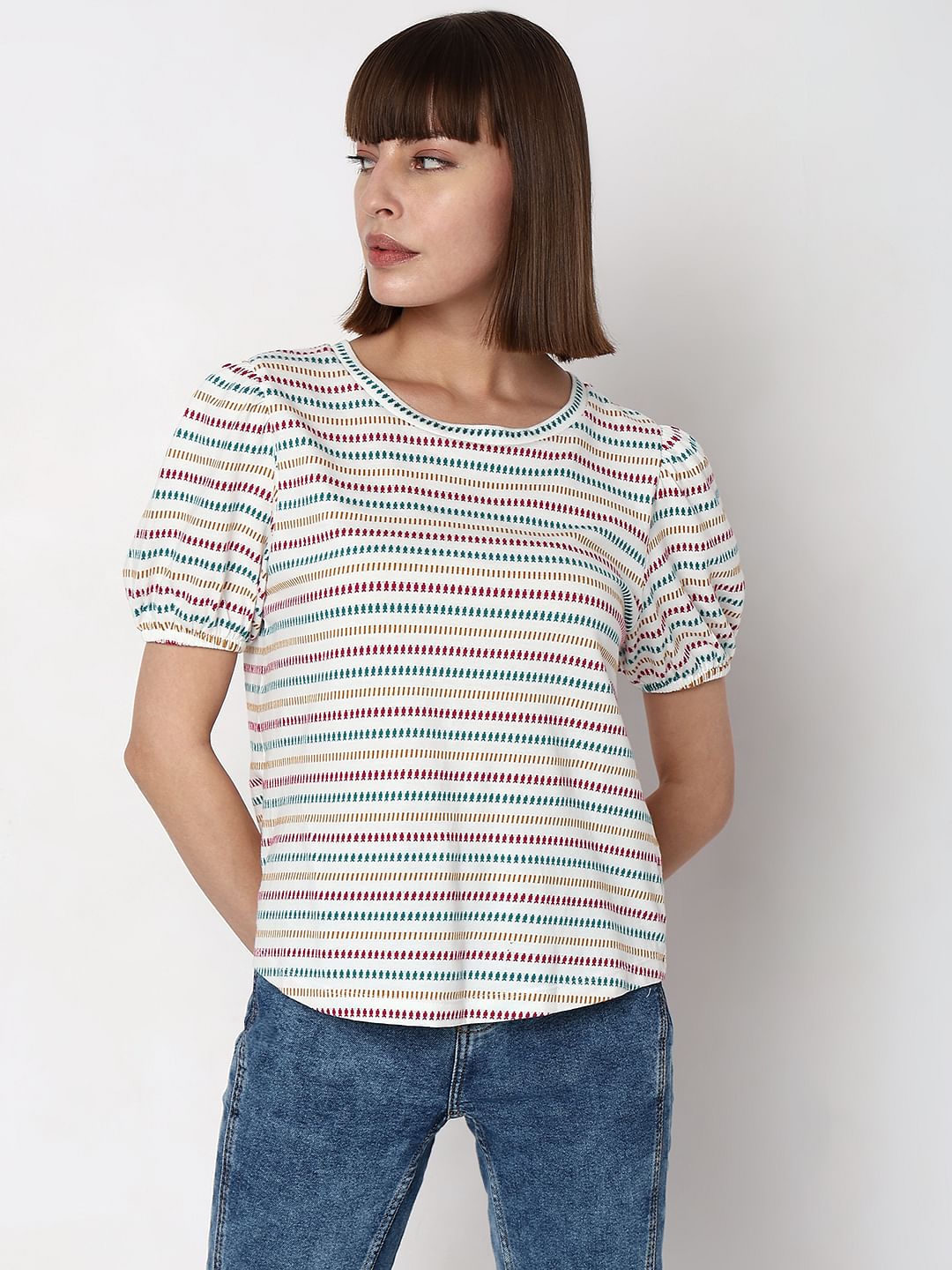 White Striped T-Shirt