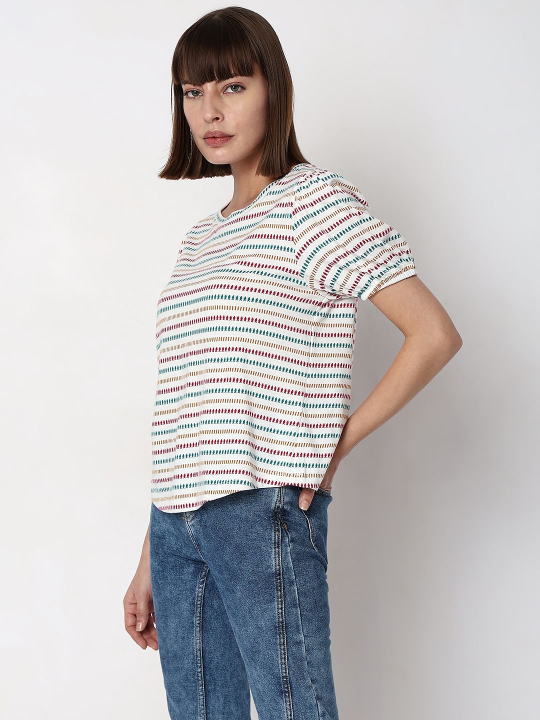 White Striped T-Shirt